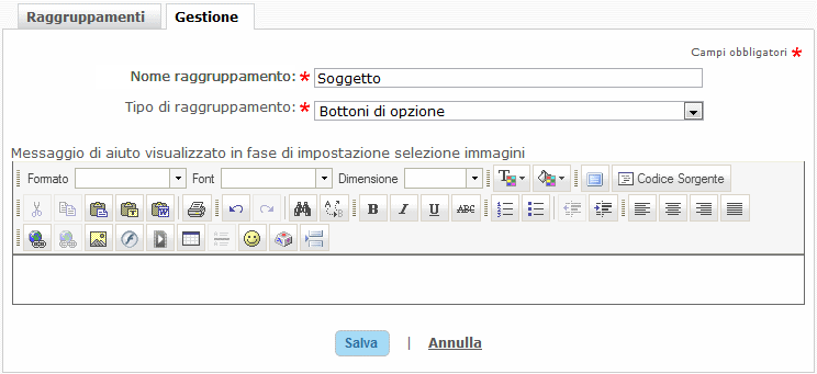 Gestione Meta Tag