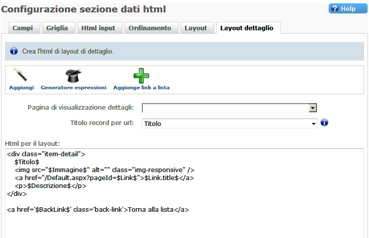 Layout dei record